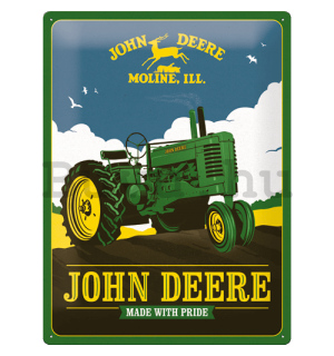 Fémtáblák: John Deere (Made With Pride) - 30x40 cm