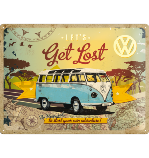 Fémtáblák: VW Let's Get Lost - 30x40 cm