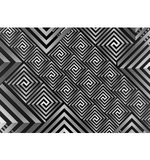 Fotótapéta: Fekete-fehér absztrakció (1) - 254x368 cm