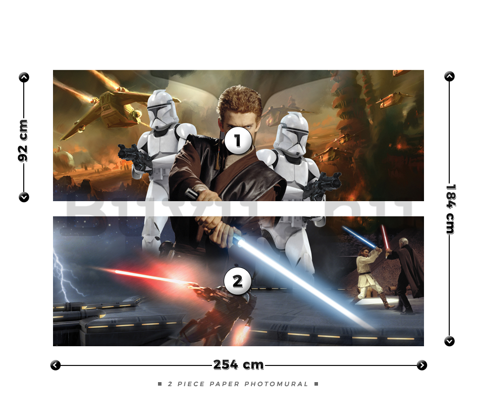 Fotótapéta: Star Wars Attack of the Clones (2) - 184x254 cm
