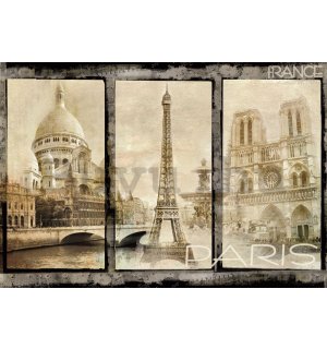 Fotótapéta: Párizs (nevezetességek) - 254x368 cm