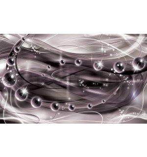 Fotótapéta: Lesklá abstrakce (fialová) - 184x254 cm
