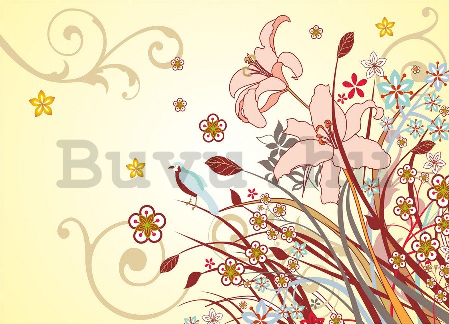 Fotótapéta: Festett virágok (2) - 184x254 cm