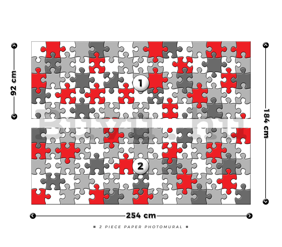 Fotótapéta: Puzzle (1) - 184x254 cm