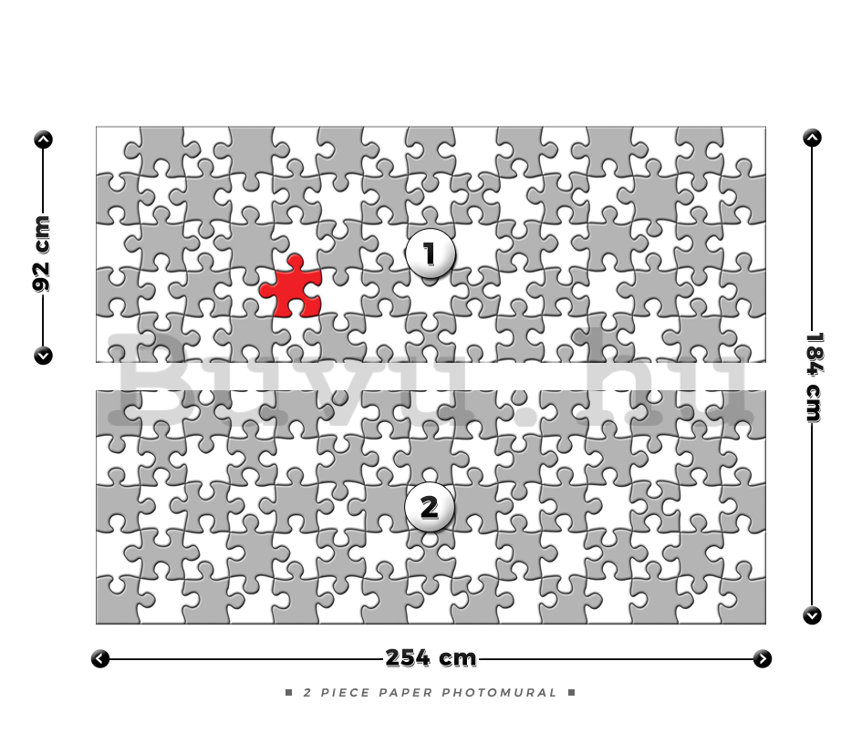 Fotótapéta: Puzzle (2) - 184x254 cm