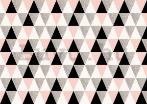Fotótapéta: Fekete-fehér háromszögek - 184x254 cm