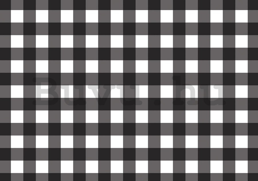 Fotótapéta: Fekete-fehér négyzetek - 254x368 cm