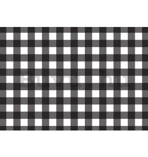 Fotótapéta: Fekete-fehér négyzetek - 254x368 cm