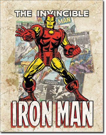 Fémplakát - The Invincible Iron Man (1)