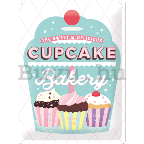 Fémtáblák: Cupcake Bakery - 40x30 cm