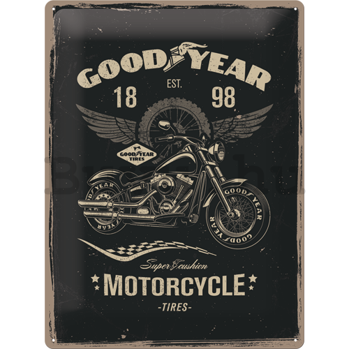 Fémtáblák: Good Year (Motorcycle) - 40x30 cm