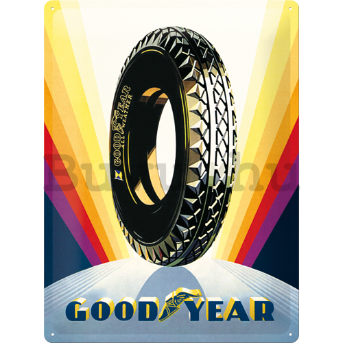 Fémtáblák: Good Year (Rainbow Wheel) - 40x30 cm