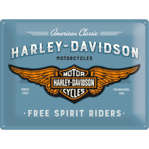 Fémtáblák: Harley-Davidson (Free Spirit Riders) - 30x40 cm