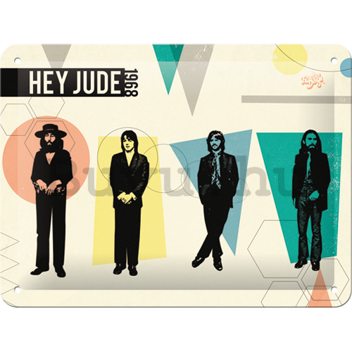 Fémtáblák: The Beatles (Hey Jude) - 15x20 cm