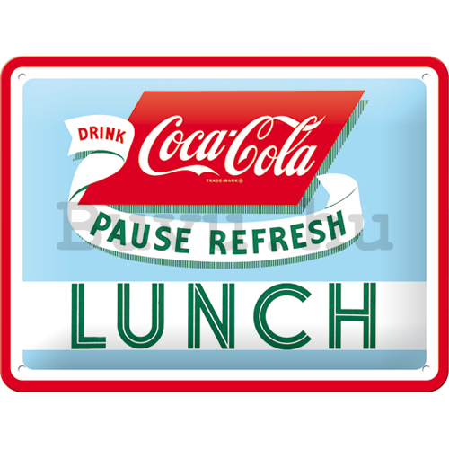 Fémtáblák: Coca-Cola (Lunch) - 15x20 cm