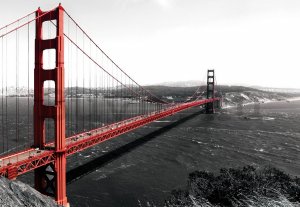 Vlies fotótapéta: Golden Gate Bridge (1) - 184x254 cm