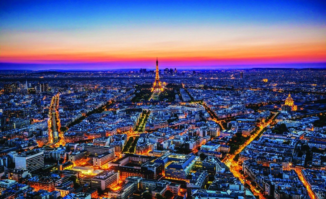 Fotótapéta: Éjszakai Párizs - 184x254 cm