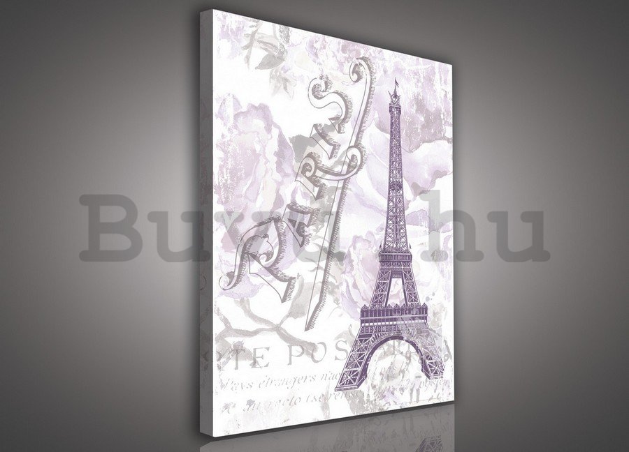 Vászonkép: Eiffel-torony (Párizs) - 75x100 cm