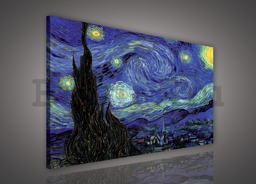 Vászonkép: Star Night, Vincent van Gogh - 75x100 cm