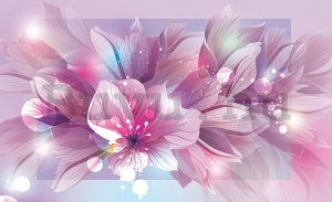 Vászonkép: Rózsaszín virágkivétel (2)  - 75x100 cm
