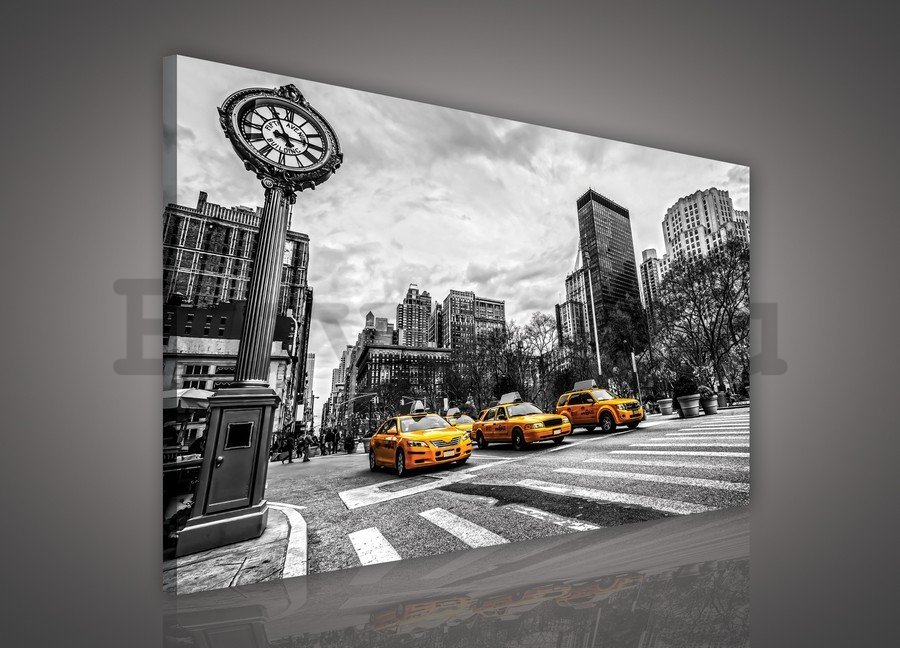 Vászonkép: New York (Taxi) - 75x100 cm