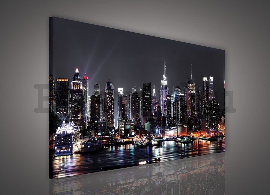 Vászonkép: Éjszakai New York (2) - 75x100 cm