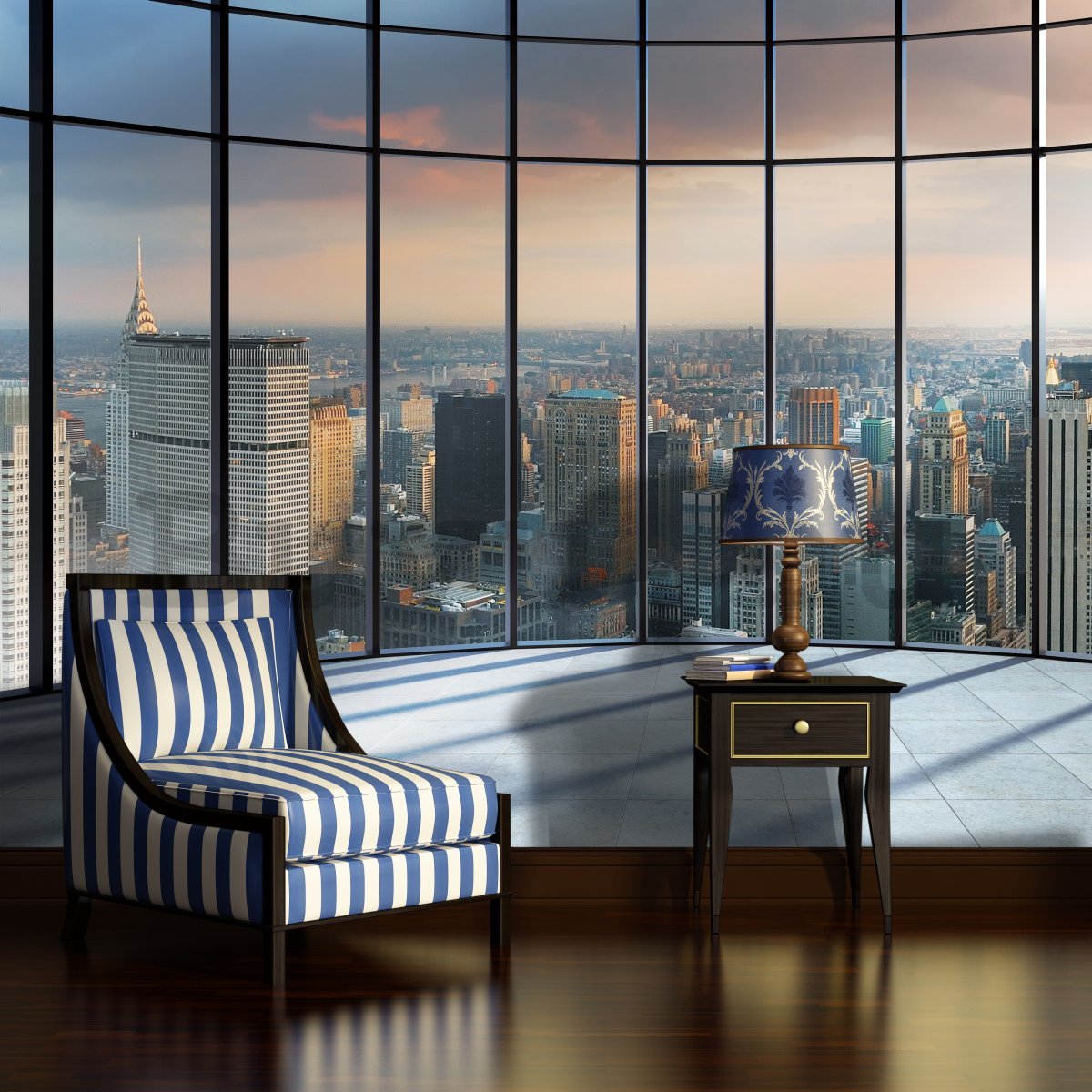 Fotótapéta: Kilátás New Yorkra az ablakból - 184x254 cm