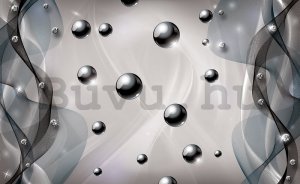 Fotótapéta: Szürke gömbök - 184x254 cm