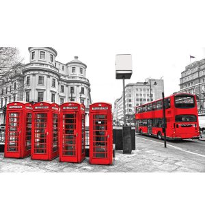 Fotótapéta: London (telefonfülkék) - 184x254 cm