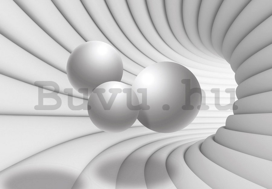 Fotótapéta: 3D alagút (fehér) - 184x254 cm
