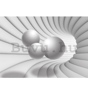 Fotótapéta: 3D alagút (fehér) - 254x368 cm