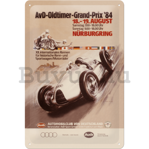 Fémtáblák – Audi AvD Oldtimer Grand Prix