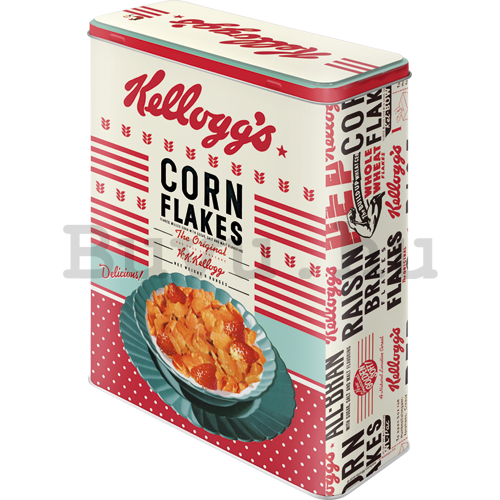 Fémdoboz XL - Kellogg's (Girl Corn Flakes Collage)