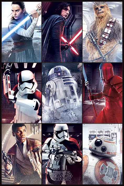 Plakát - Star Wars Last Jedi (számadatok)