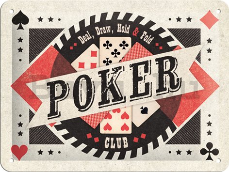 Fémplakát - Poker