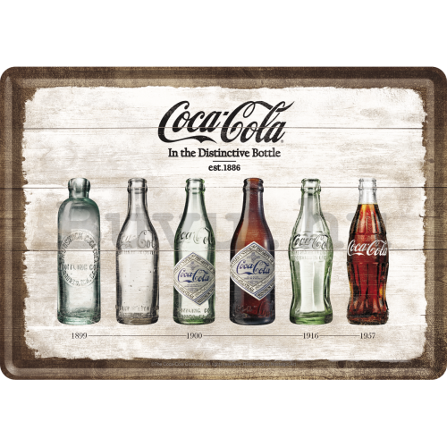 Fém képeslap - Coca-Cola (lahve)