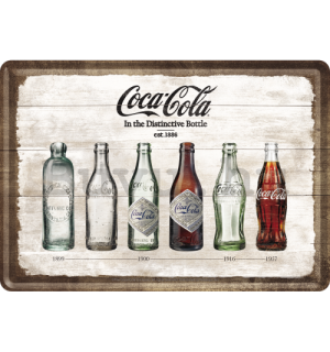 Fém képeslap - Coca-Cola (lahve)