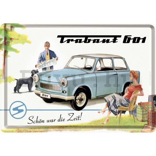 Fém képeslap - Trabant 601