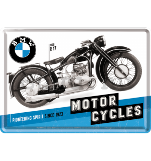 Fém képeslap - BMW Motorcycles (Since 1923)