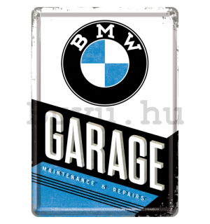 Fém képeslap - BMW Garage