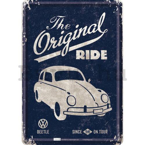 Fém képeslap - VW Beetle (The Original Ride)