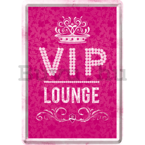 Fém képeslap - VIP Lounge (rózsaszín)