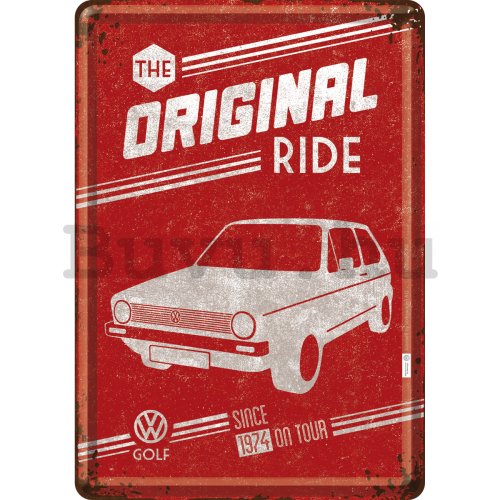 Fém képeslap - VW Golf (The Original Ride)