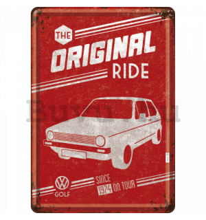 Fém képeslap - VW Golf (The Original Ride)