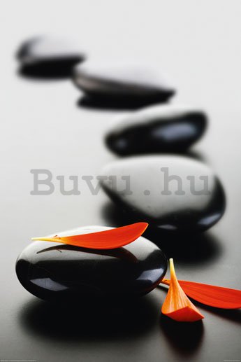 Plakát - Zen Stones (piros)