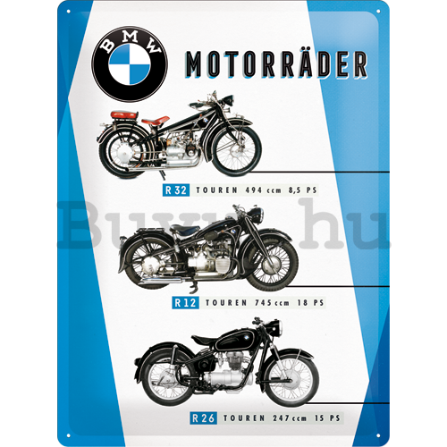 Fémtáblák: BMW Motorräder - 40x30 cm