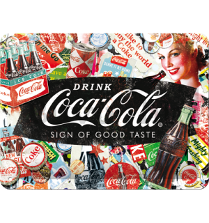 Fémtáblák: Coca-Cola (kollázs) - 15x20 cm