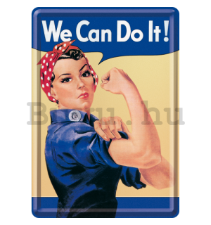 Fém képeslap - We Can Do It!