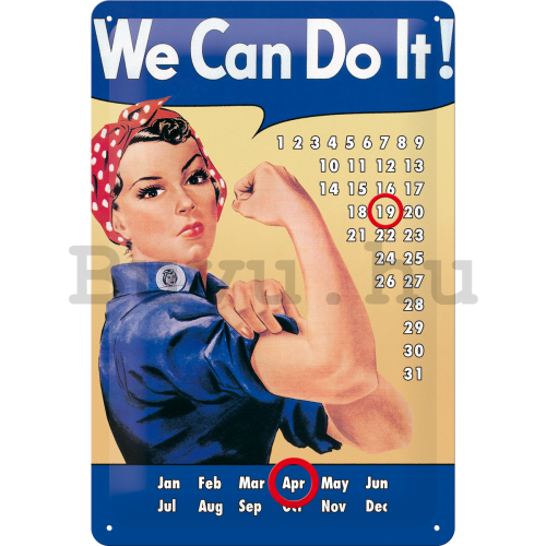 Fémtáblák: We Can Do It! - 30x20 cm