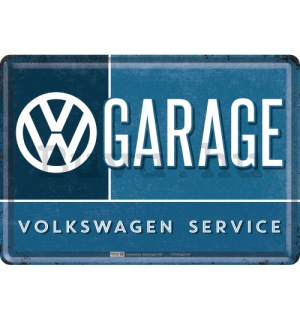 Fém képeslap - VW Garage